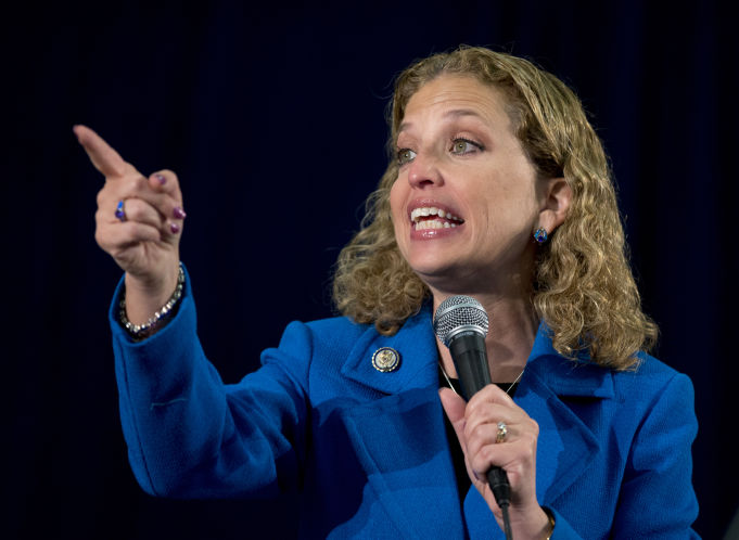 The DNC’s Debbie Wasserman Schultz was heckled.&#65279