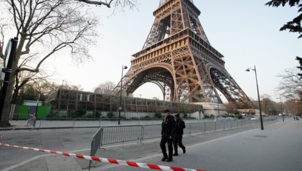 The Eiffel Tower was closed to the public for four hours this morning