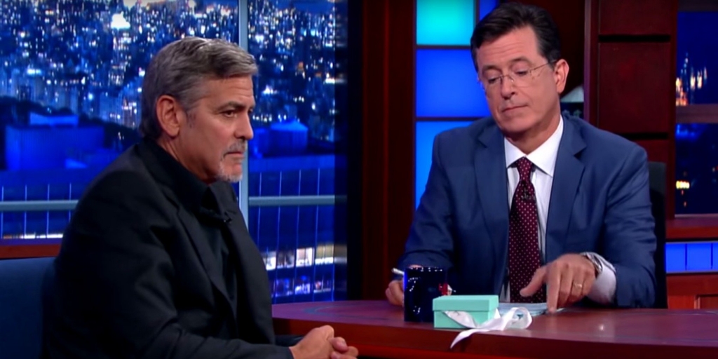 Colbert Late Show Clooney