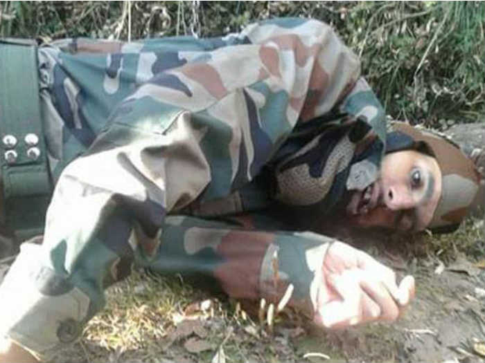 The bullet-riddled body of a Hizbul Mujahideen commander from Kashmir’s Tangmarg area was recovered on Saturday