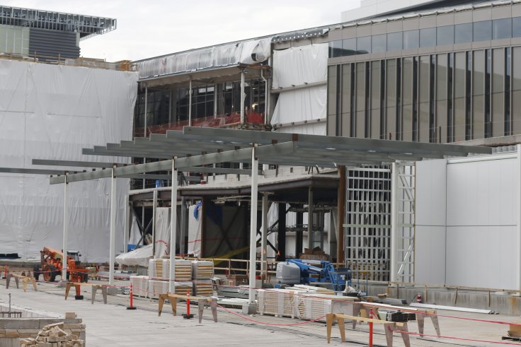 The under-construction Veterans Affairs Hospital on Wednesday