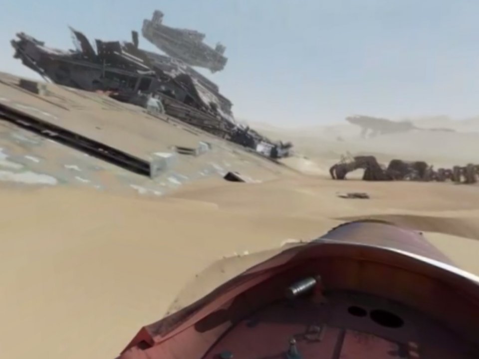 Jakku star wars starship