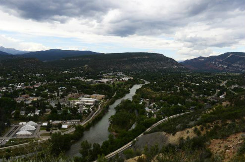 The yellow color of that dominated the river last week as turned a greenish color Aug. 11 along Animas River