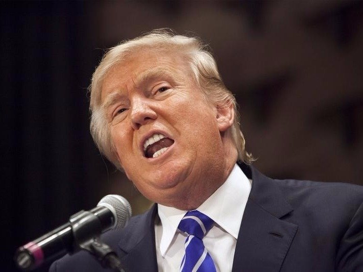 U.S. Republican presidential candidate Donald Trump speaks during an address at an event organised by the Greater Charleston Business Alliance and the South Carolina African American Chamber of Commerce in North Charleston South Carolina