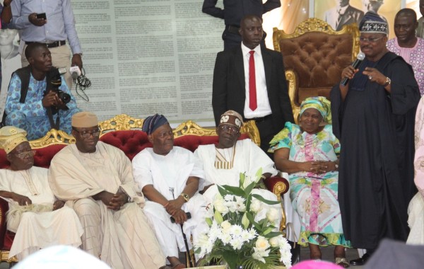 Tinubu Akande Fayemi Jakande Ajimobi during the condolence visit