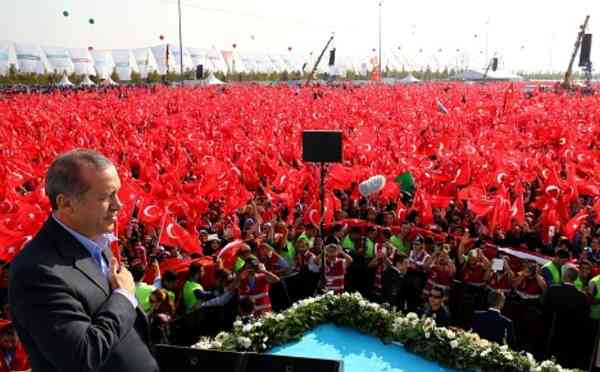 More than 100,000 people have attended an 'anti-terrorism&#x27 rally in the Turkish capital Istanbul