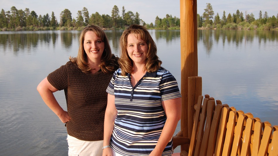 Twin sisters Kelli Wall left and Kerri Bunker are shown in this undated