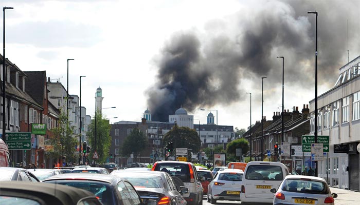 Huge Fire At London Mosque