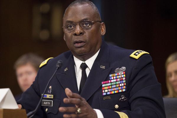 U.S. Central Command Commander Gen. Lloyd Austin III testifies on Capitol Hill Wednesday Sept. 16 2015 before the Senate Armed Services Committee hearing on U.S. military operations to counter the Islamic State in Iraq. Pablo Martinez Monsivais  AP