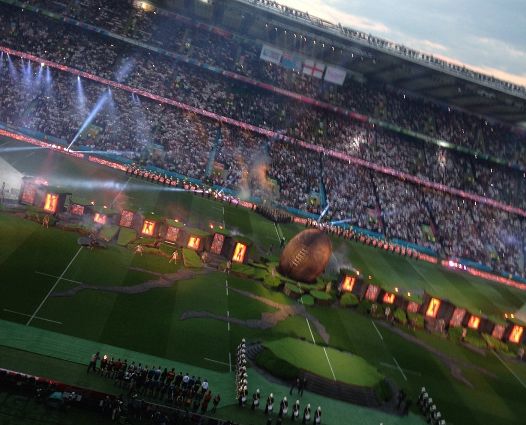 Up and under Rugby World Cup got underway in spectacular fashion at Twickenham on Friday