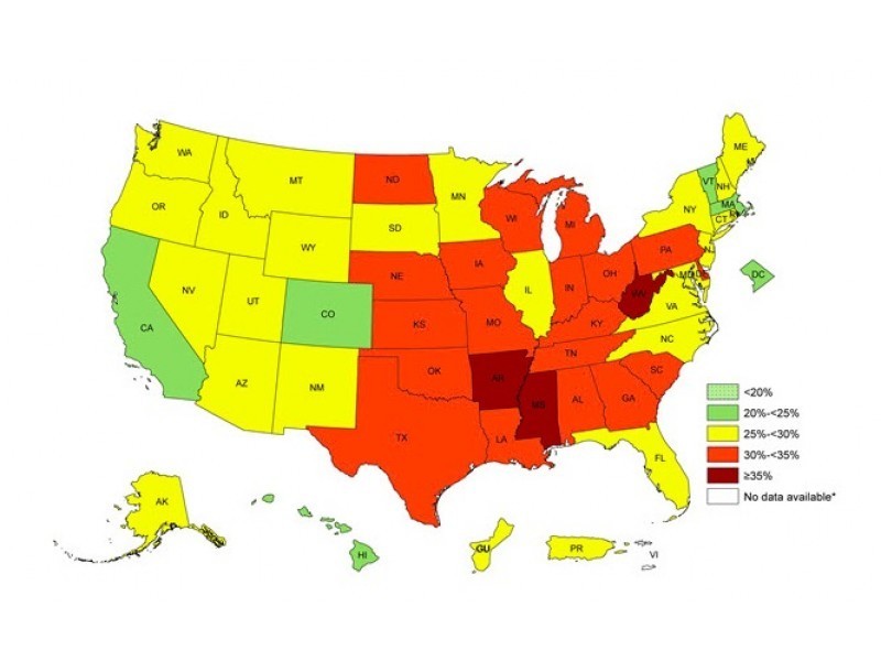 Which State Is The Most Obese? Full Rankings