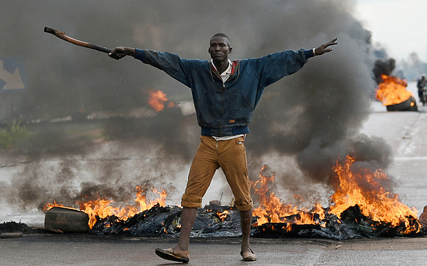 Ouagadougou Burkina Faso's capital. The protest comes several days after a military coup on September 16 by General Gilbert Diendere