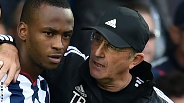 Saido Berahino and Tony Pulis