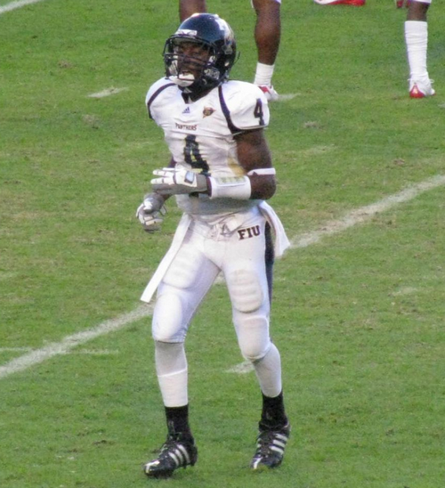 Wikimedia Commons  NothingxsWide receiver T.Y. Hilton playing for the FIU Panthers in 2008