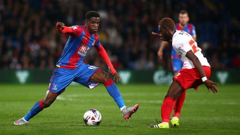 Wilfried Zaha played the full game as Crystal Palace beat Charlton in the Capital One Cup