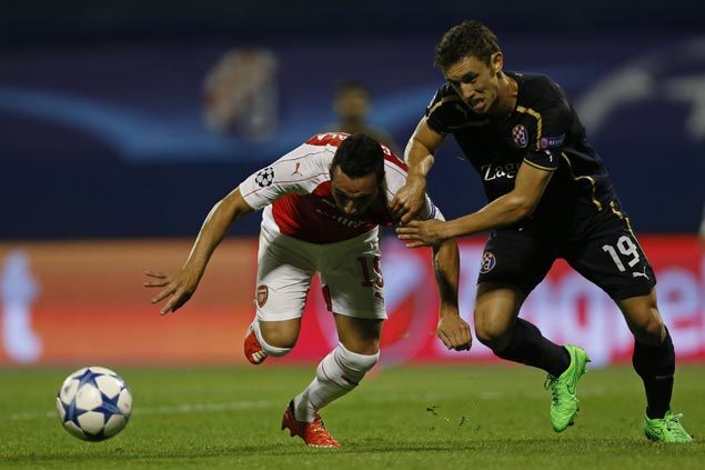 Dinamo Zagreb scores huge win over 10-man Arsenal in Champions League