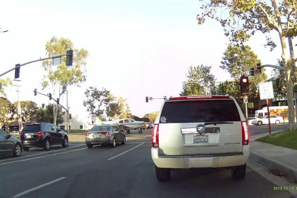 Video: Watch as a plane makes a crazy emergency landing on a street in California