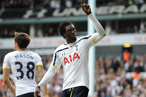 Adebayor has left Spurs but cannot join a new club until January
Nigel French  PA