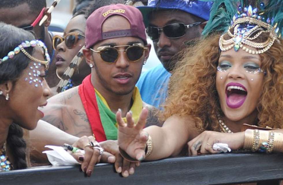 Rihanna and Lewis Hamilton Dating? Formula 1 Race Car Driver Reveals Their