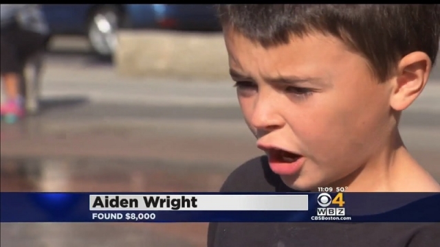 7-year-old boy finds $8k on playground, turns it in