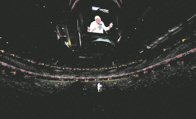 21st century belongs to India Modi    
                       
         Modi speaks during a reception by the Indian community at the SAP Center in San Jose California on Sunday