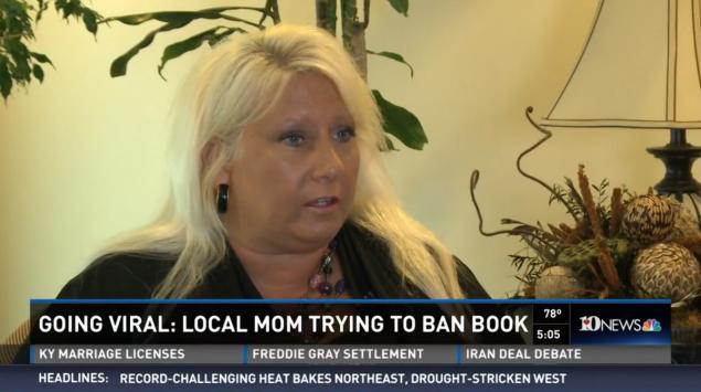 Jackie Sims says her 15-year-old son should not read the book