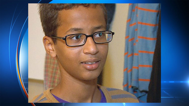 14-year-old Ahmed Mohamed. Image courtesy WFAA-TV