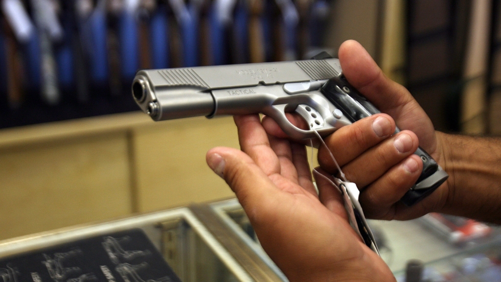 A handgun for sale at the Gun in Glendale California in April 2007