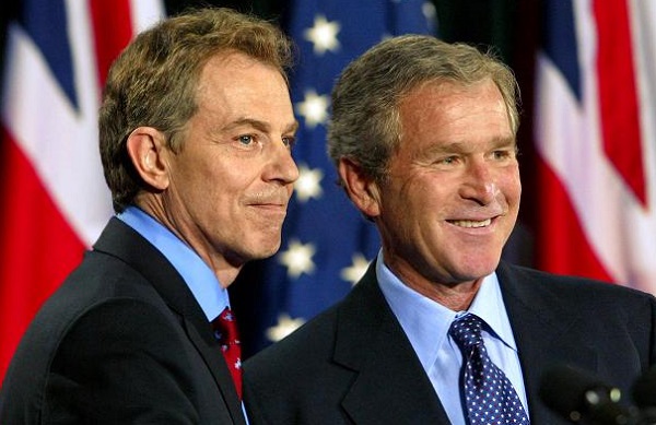 Tony Blair and George Bush