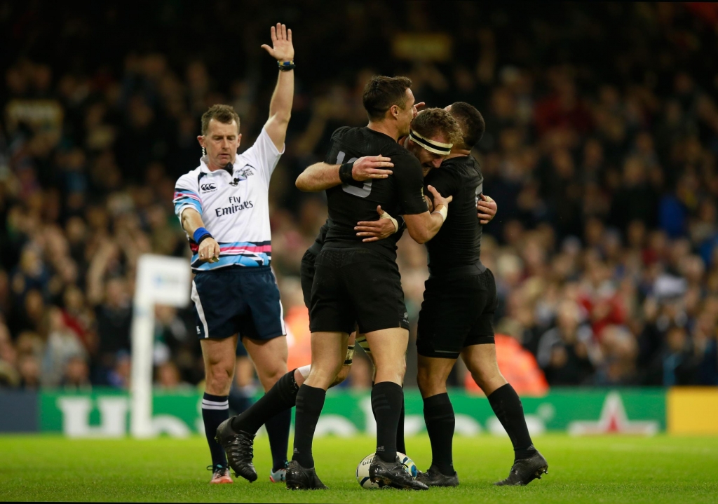 A scene all New Zealand hopes to see repeated frequently in the World Cup final