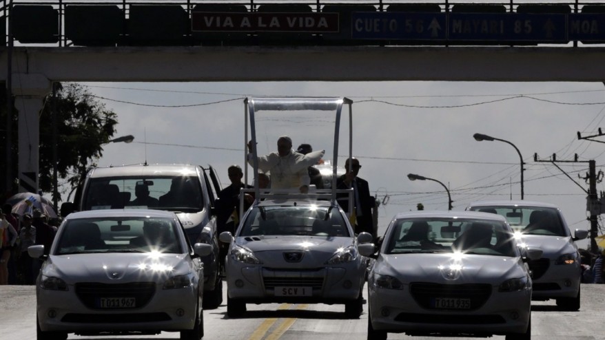 Pope Francis arrives in Cuba