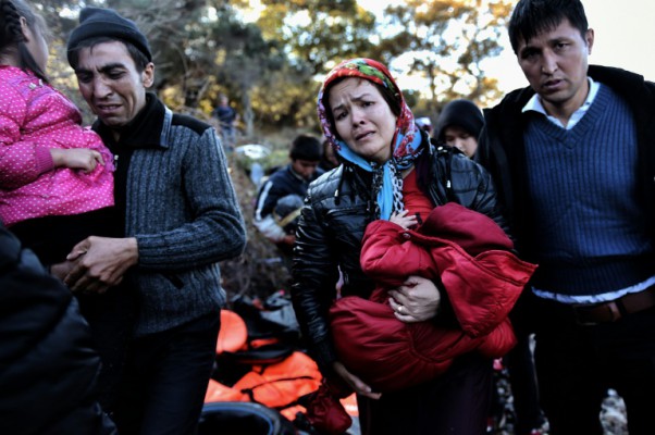 AFP  Aris Messinis Migrants and asylum seekers arrive on the Greek island of Lesbos after crossing the Aegean Sea from Turkey