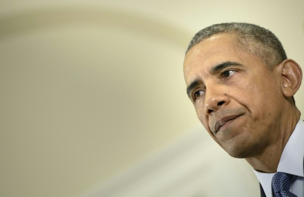 AFP  Brendan SmialowskiUS President Barack Obama pauses while announcing a halt to troop withdrawal from Afghanistan