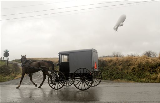 Fighter jets track military blimp drifting over Pennsylvania