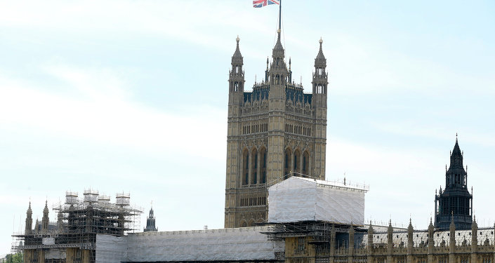 The Houses of Parliament in Westminster in London