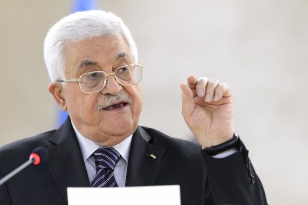 Palestinian President Mahmoud Abbas addresses the UN Human