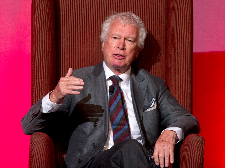 Former Canadian Ambassador Ken Taylor during an interview at the Global Business Forum in Banff Alta. on Friday