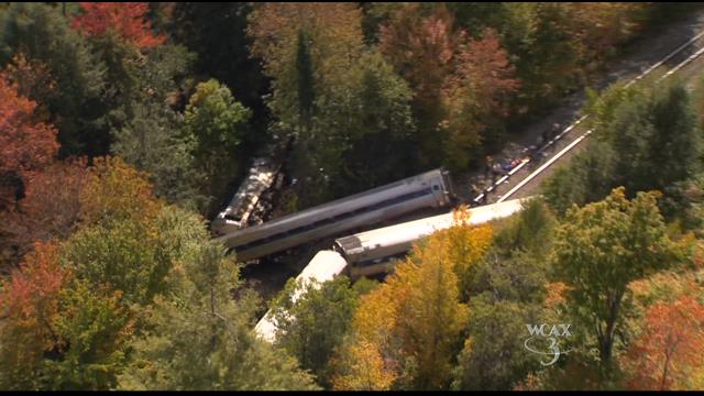 Amtrak train derails near Rocksbury, Vermont