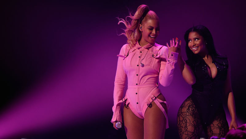 This Beyonce And Nicki Minaj Staring Contest Is One For The Ages