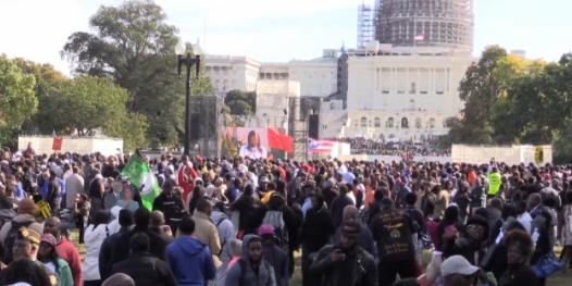 The Latest on the Million Man March anniversary: The return