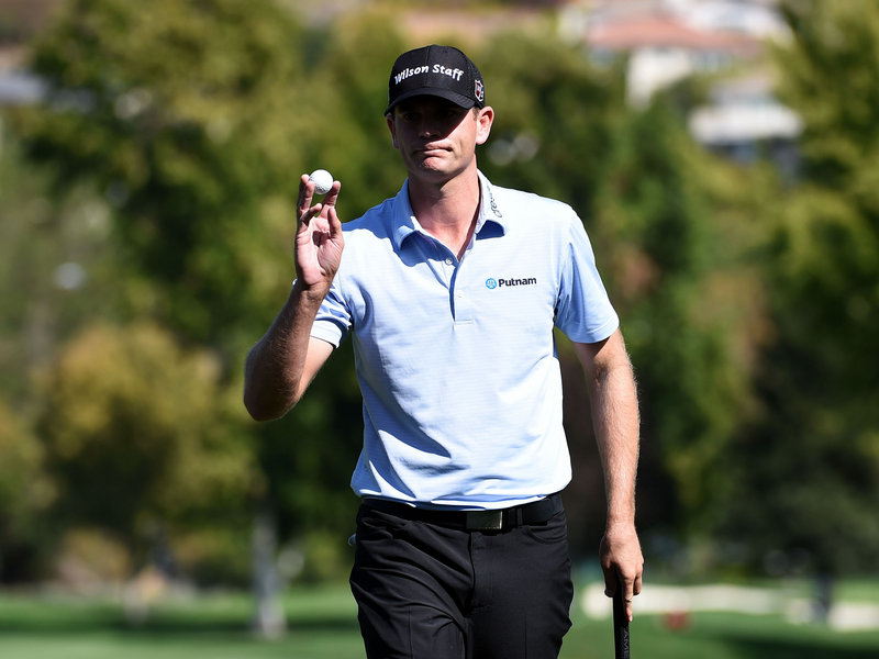 Brendan Steele mixed five birdies with three bogeys as he retained his overnight lead