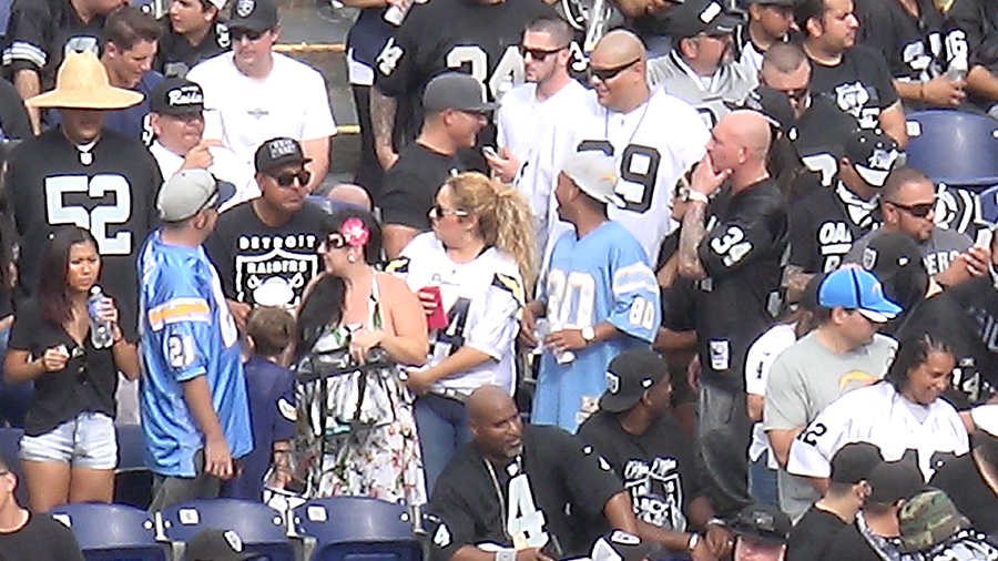 Raiders Fans at Q