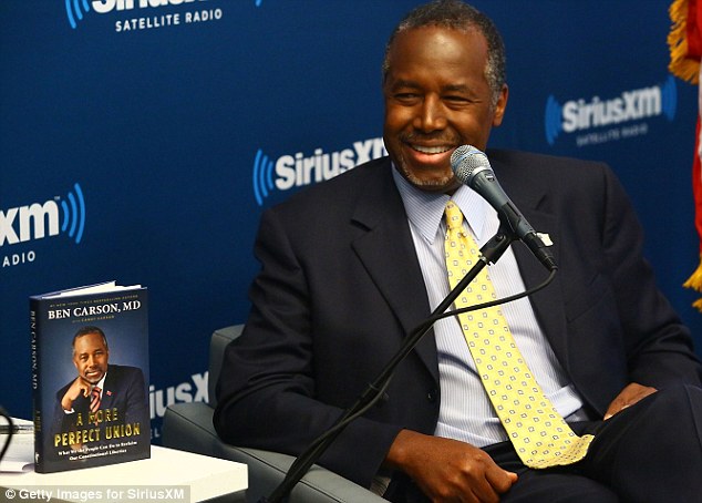 Presidential hopeful Ben Carson was asked today to explain comments he made in his book'A More Perfect Union' which suggested that gun control led to the holocaust