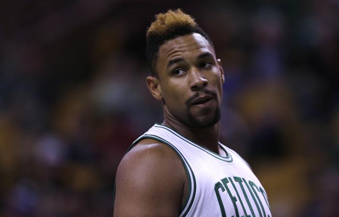 Boston Celtics forward Jared Sullinger during the first quarter of an NBA preseason basketball game in Boston Monday Oct. 19 2015