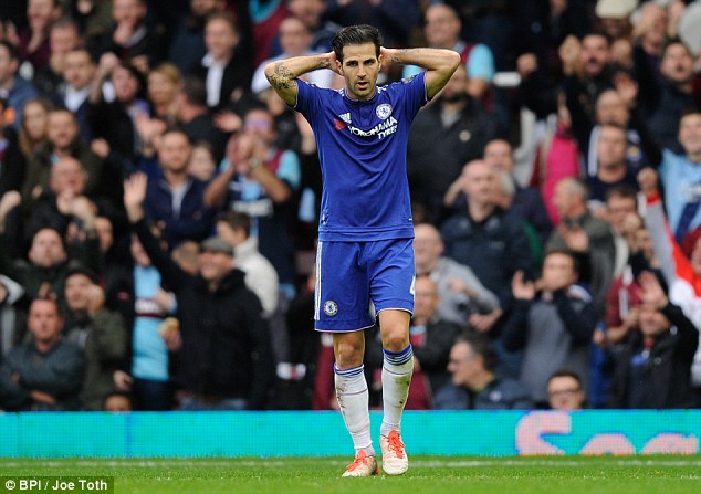 Cesc Fabregas failed to pick any players from the British Isles when asked to name an ultimate XI