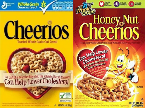 Cheerios and Honey Nut Cheerios