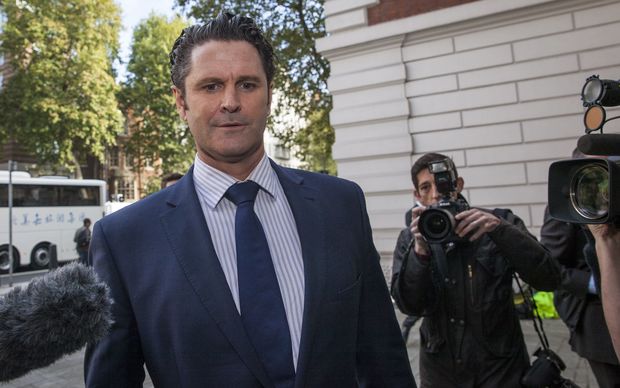 Former New Zealand cricketer Chris Cairns arrives at The City of Westminster Magistrates Court