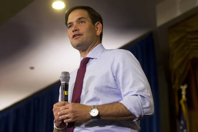 Marco Rubio places his bets in Las Vegas