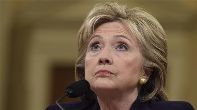 Former US Secretary of State and Democratic presidential hopeful Hillary Clinton testifies before the House Select Committee on Benghazi on Capitol Hill in Washington DC