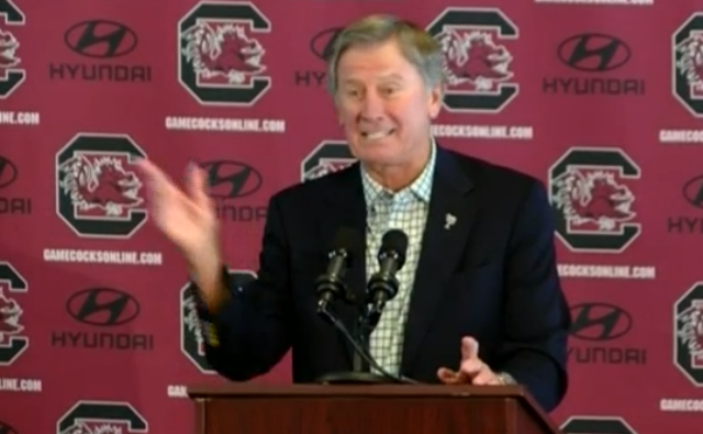 Coach Steve Spurrier resigns at South Carolina on Tuesday